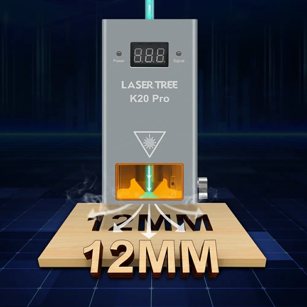 LASER TREE K20 20W Nuclei a 4 diodi Modulo laser Incisione Testa di taglio Accessorio Strumento fai da te Parti di ricambio per incisore CNC