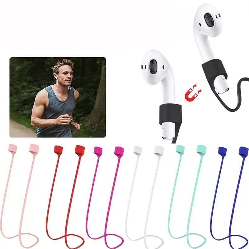 1/5/10 Paia di Supporti Magnetici per Auricolari Wireless, Cable Anti-Smarriage in Silicone, Straps for Bluetooth Headphones