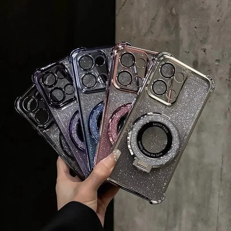 Custodia a specchio magnetico con glitter di lusso per infinix Note 30 40 Pro Hot 9 30 40 Play 30i 40i SMART 9 8 Pro 7 SPARK GO 2022 20 20C