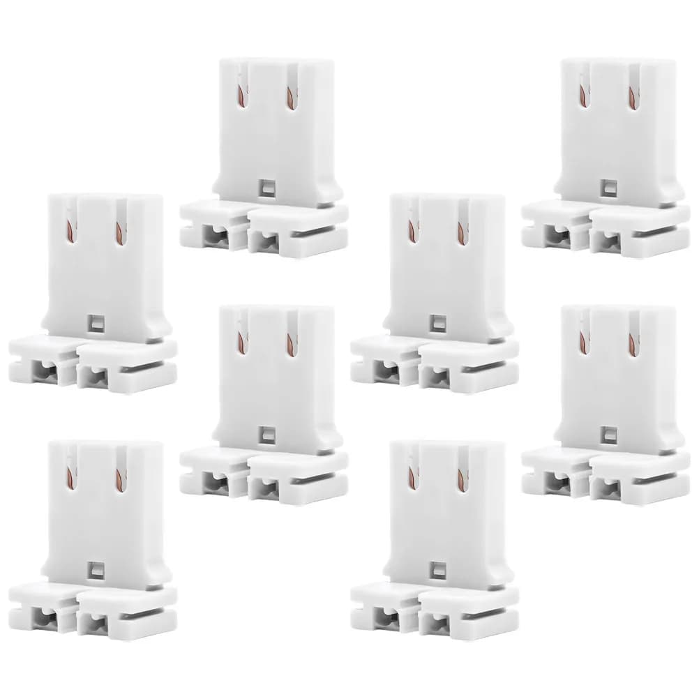 Portalampada LED da 8 pezzi per test luminosi, robusto supporto per lampade da scrivania, da terra, per lampade frontali, per uso interno ed esterno