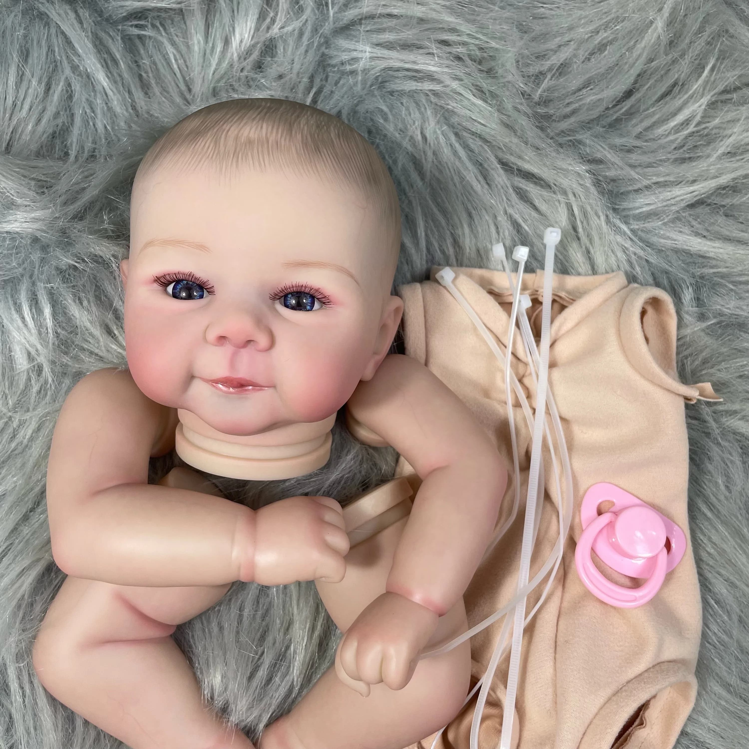 18-19 pollici già dipinta Bebe Juliette Doll Kit bambola rinata in vinile smontato kit bambola rinata fai da te regalo per i bambini