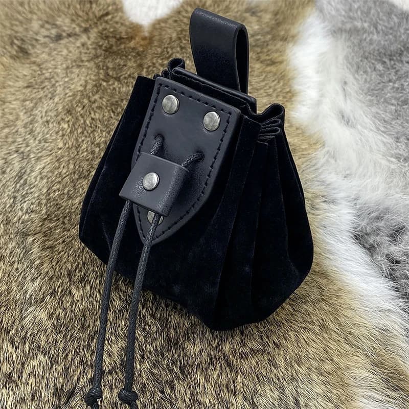 Marsupio per soldi vichingo medievale Marsupio con cintura appendibile Marsupio Cavaliere vichingo Borsa con coulisse Portamonete Accessori cosplay