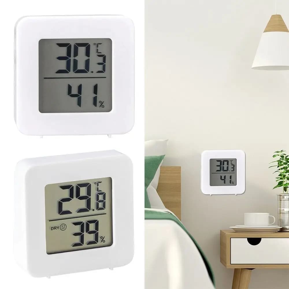 Portable LCD Digital Thermometer Mini High Precision Hygrometer Professional Thermohygrometer For Kids Room For Home Use