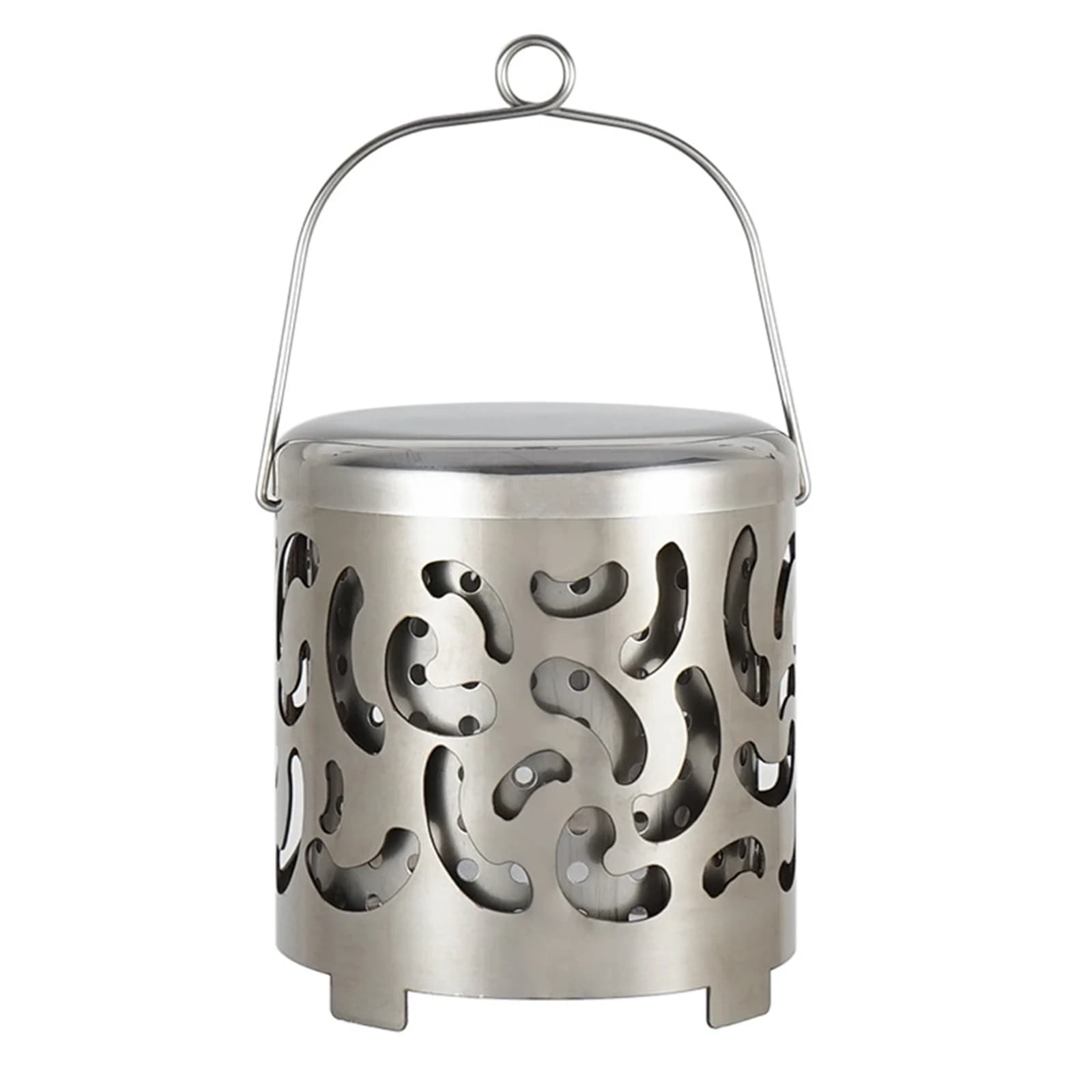 Stainless Steel Heater with Cover Mini Heating Stove Multifunction Portable Heater Warmer Camping Stove for Indoor Outdoor