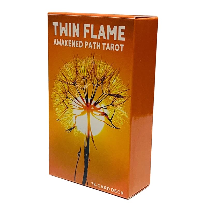 Twin Flame Awakened Path Tarocchi Carta 78 Mazzo Divinazione Edizione Gioco da tavolo Carta Oracle per la festa in famiglia