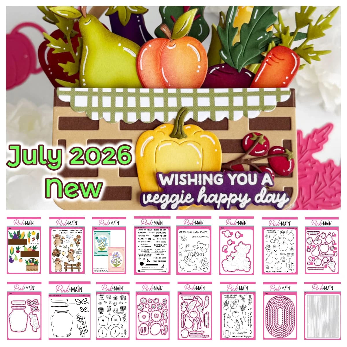 July 2026 New Flower Seed Packet Sentiments Little Jar Metal Cutting Dies Stamps Handmade DIY Scrapbook Greet Cards Diary Craft