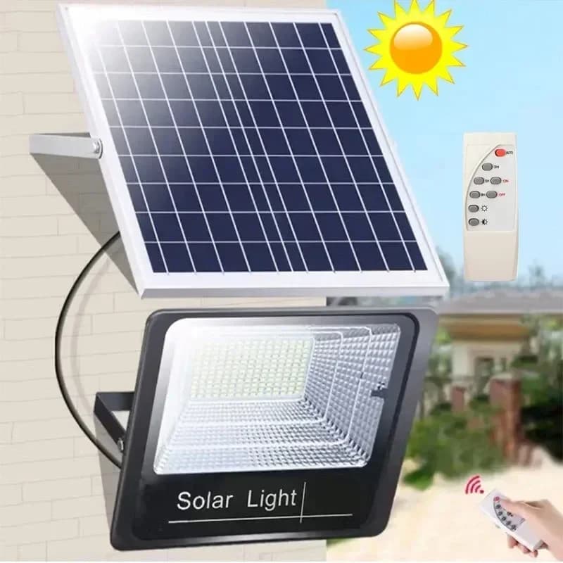 JVEE 30W 1000mAh Solar Flood Lights Powered spotlight with remote control External Waterproof IP67 Road lamps for villa Adjustable angle