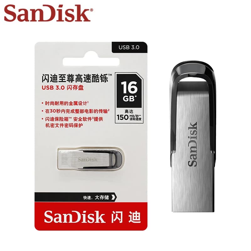 Unità flash USB 3.0 SanDisk Ultra Flair CZ73 Memory Stick ad alta velocità 16 GB 32 GB 64 GB 128 GB 256 GB 512 GB U Disco per computer PC