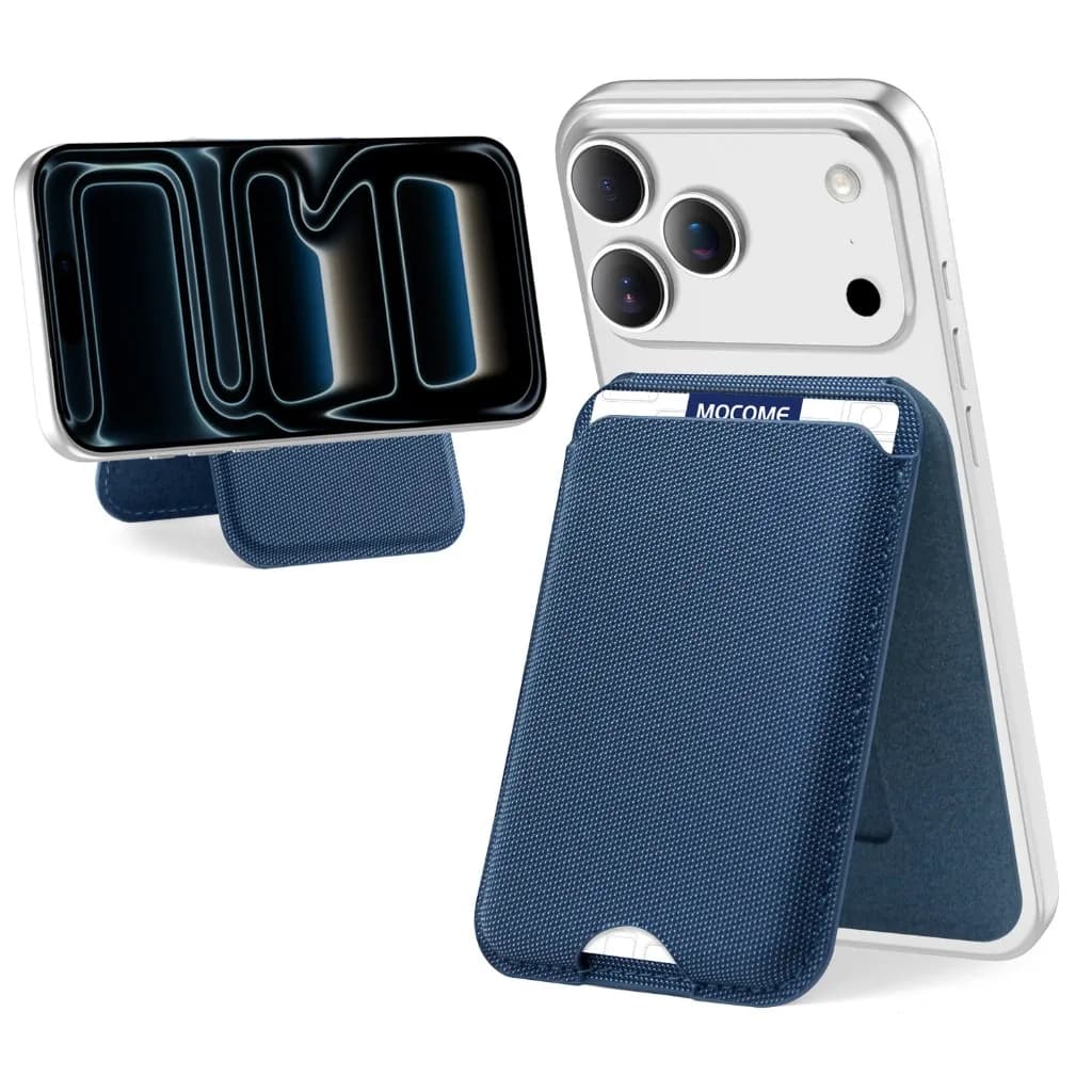 Portafoglio Magnetico Staccabile Magsafe con Supporto Regolabile e Porta Carte/ID per iPhone 17 Pro Max Air e Samsung S26 Ultra