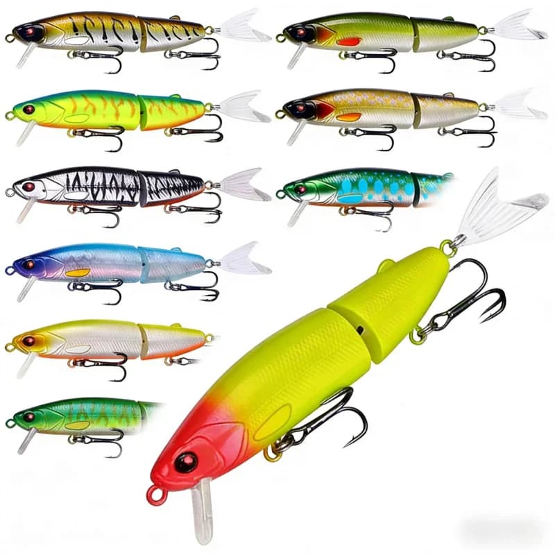 Set of Artificial baits 12CM2Lure 15.5G, High Simulation Bionic bait, Packing in Fishing Equipment Box, Special for Bass Fish