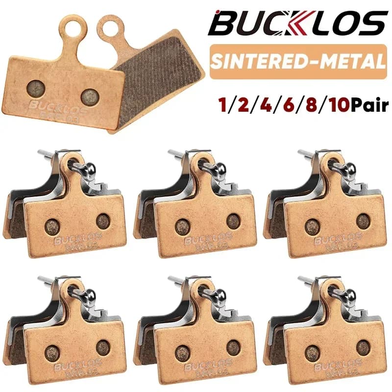 BUCKLOS Pastiglie freno MTB in metallo sinterizzato per G01S G05S Pastiglie freno a disco idraulico per bicicletta Pastiglie freno bici metalliche Parte mountain bike