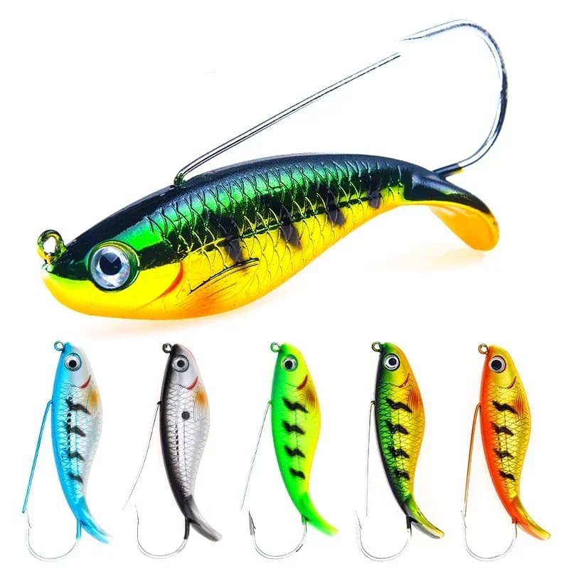 ZWICKE 8,5 cm/21,2 g 1 pz esca da pesca realistica esca dura con gancio singolo e scala di pesce per la pesca d'acqua dolce e salata