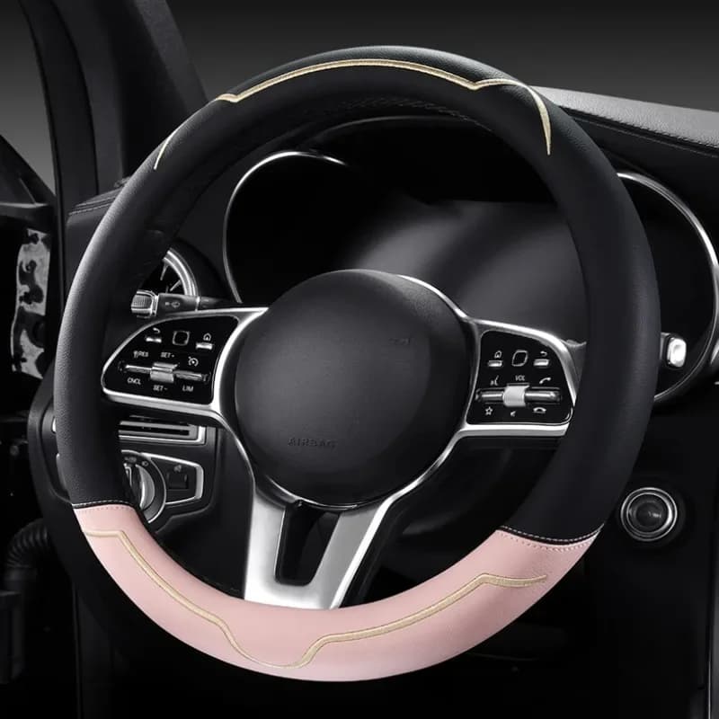 Microfiber Leather Steering Wheel Covers Cute Car Steering Wheel Cover Cute Car Accessories Interior Universal Steering Covers