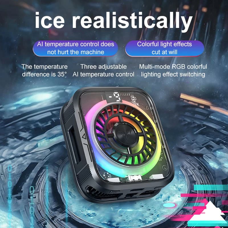 Radiatore di raffreddamento a semiconduttore magnetico portatile per telefono cellulare per IPhone 16/15/14/13 Pro Max Dispositivo di raffreddamento universale per giochi Android