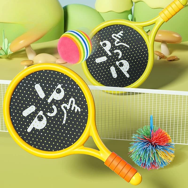 Badminton Rack for Kids Outdoor Training 2-4 Years interactive sports tennis racket parent-child racket for children