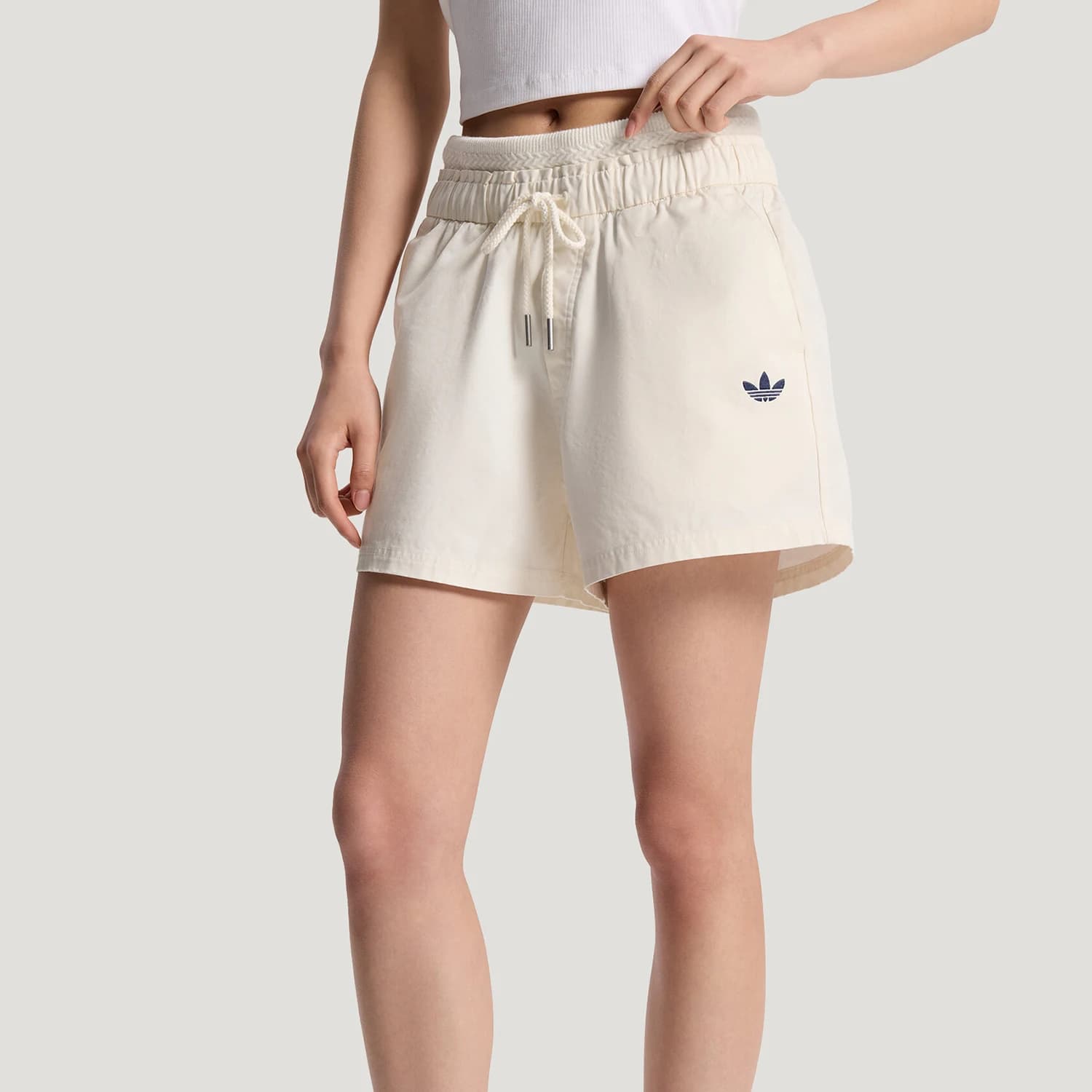 Adidas genuine clover WSHORT new women's beige shorts KY8322