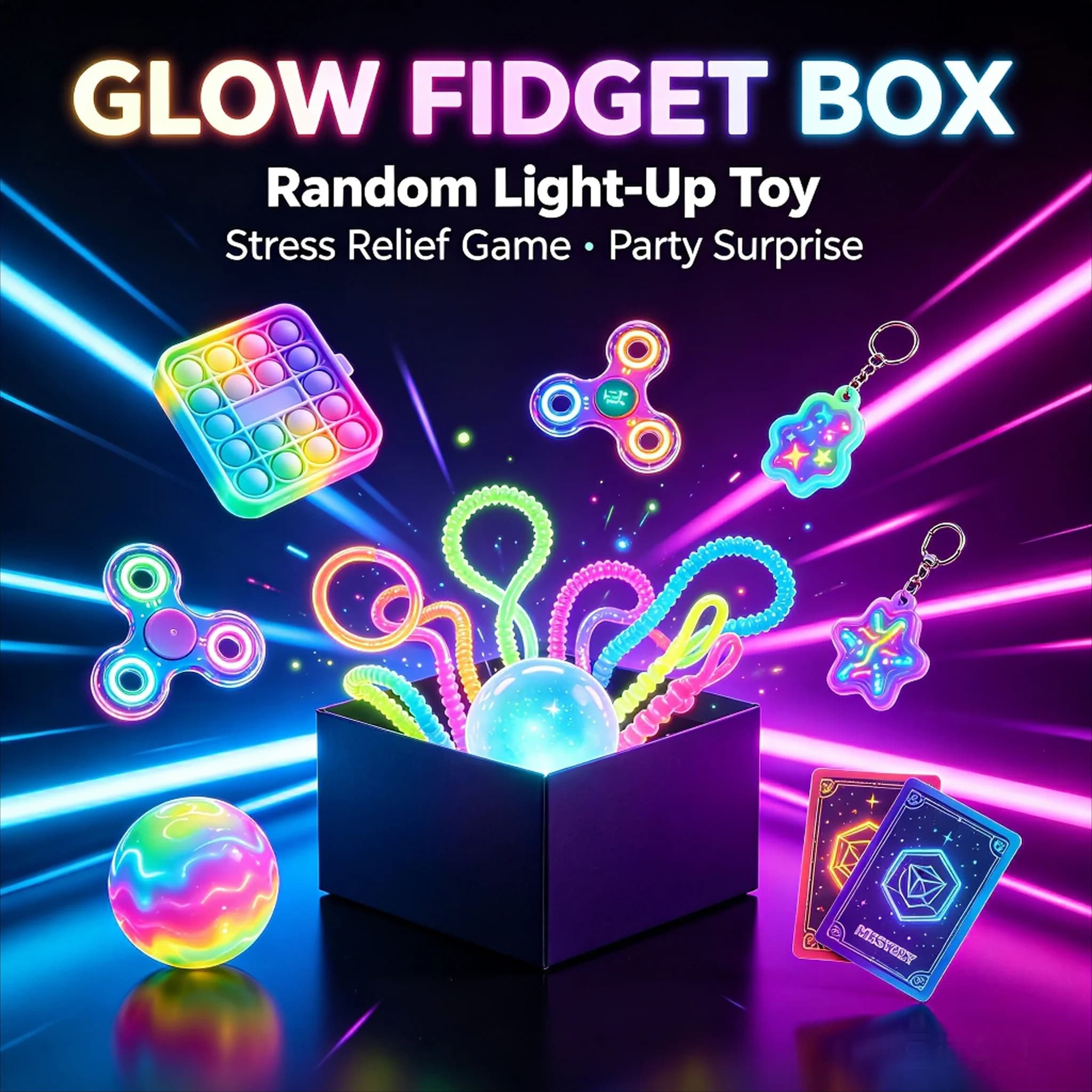 Sensory Squishy Blind Box Random Slow Rise Fidget Stress Ball Collectible Surprise Gift