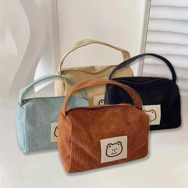 Women's Cosmetic Bags Cute summer fashion large bag soft and comfortable with handle
