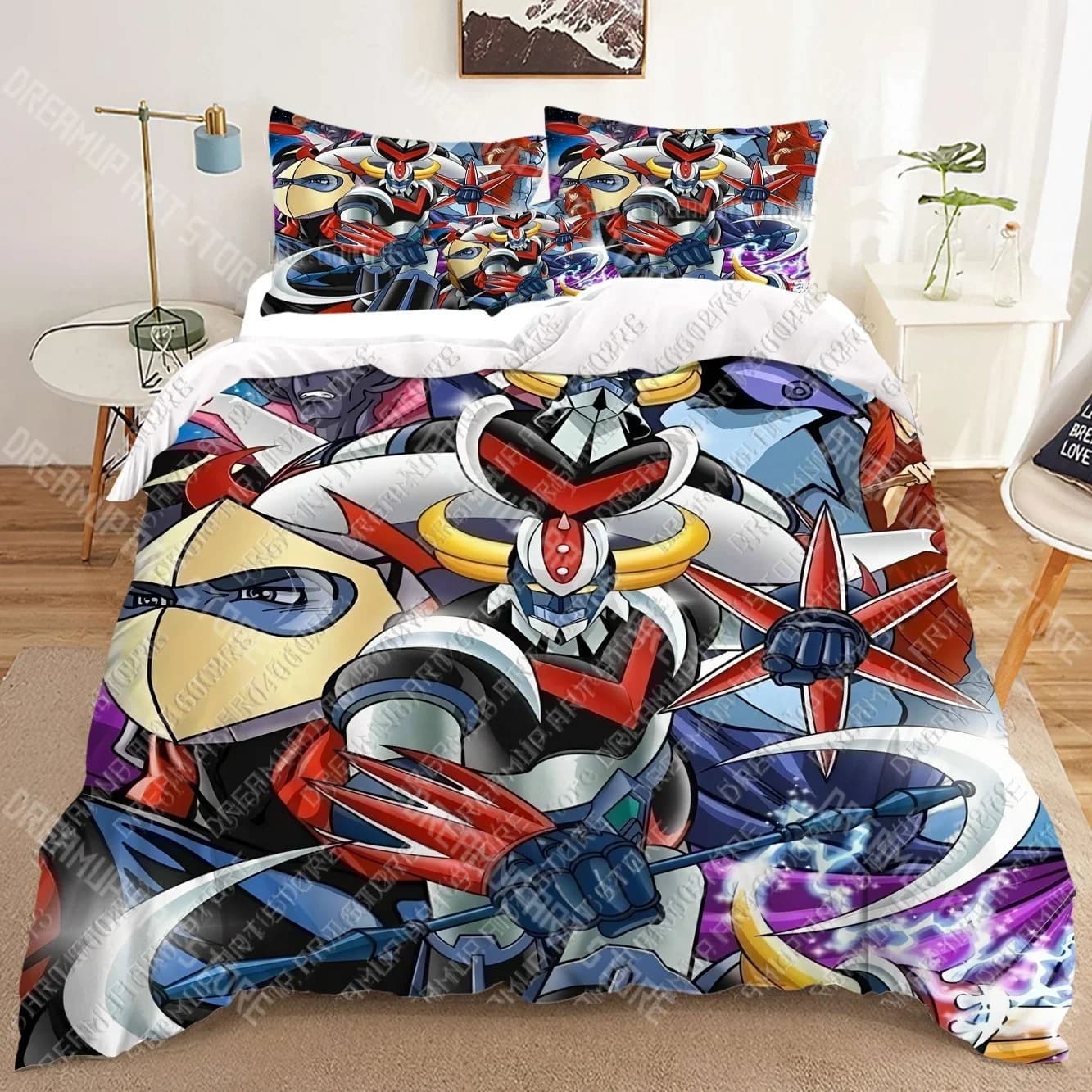 UFO ROBO GRENDIZER GOLDORAK Set di biancheria da letto 3D copripiumino con stampa Adulti_ trapunta da letto per bambini regalo di compleanno dropshipping