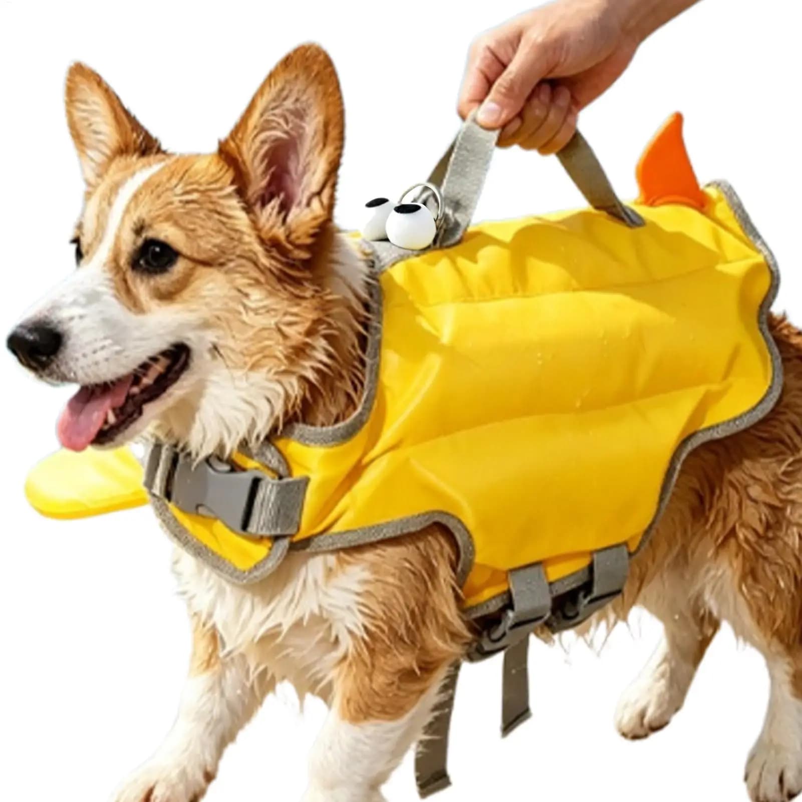 Dog Life Jacket with Rescue Handle Summer Strong Buoyancy Dog Swimsuit Breathable Dog Coats Jackets Quick Drying for Pool Lake