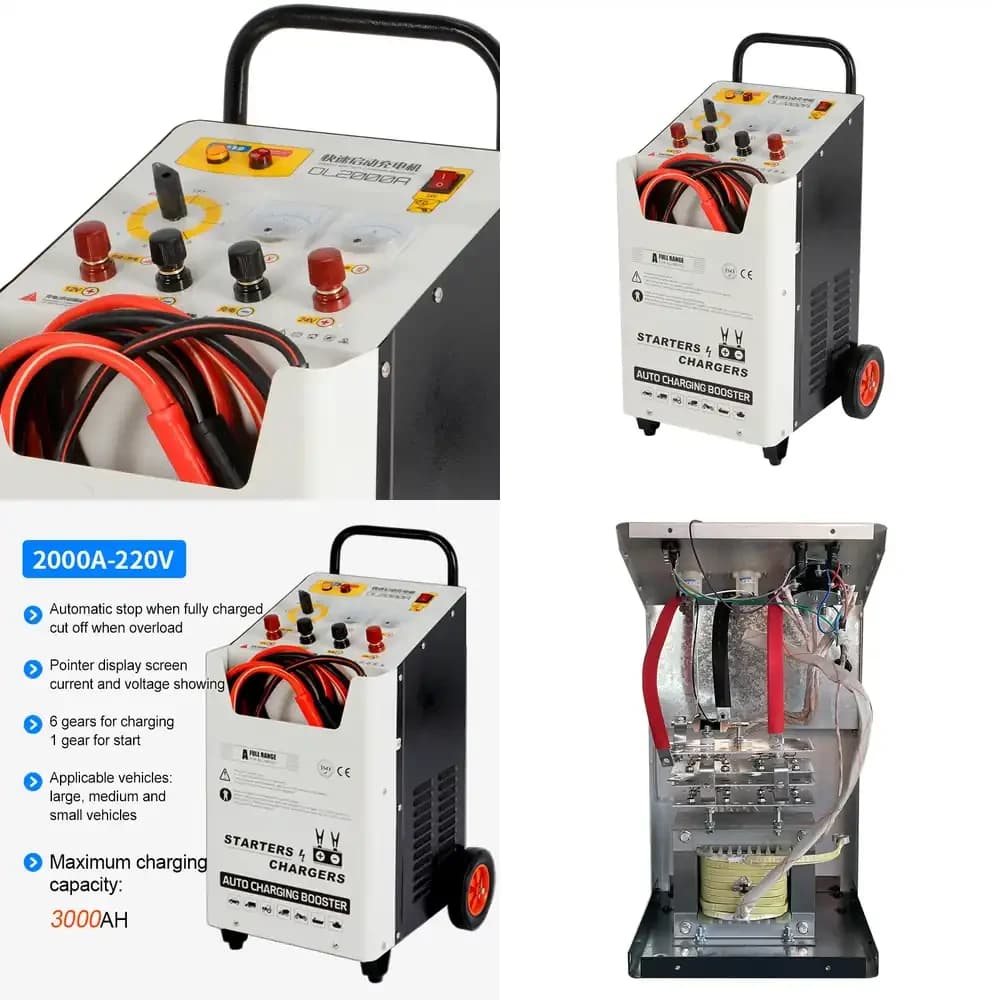 Avviatore d'Emergenza per Auto, Caricabatterie Elettrico Rapido per Auto