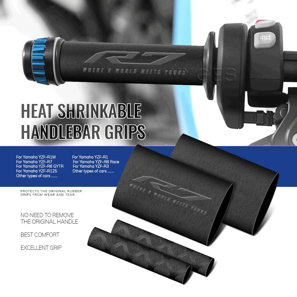 Moto Per Yamaha YZF R1M R1 R7 R6 R6 R3 R125 Manopole Termoretraibili Manubrio Frizione Leva del Freno Copertura antiscivolo Grip Guanto