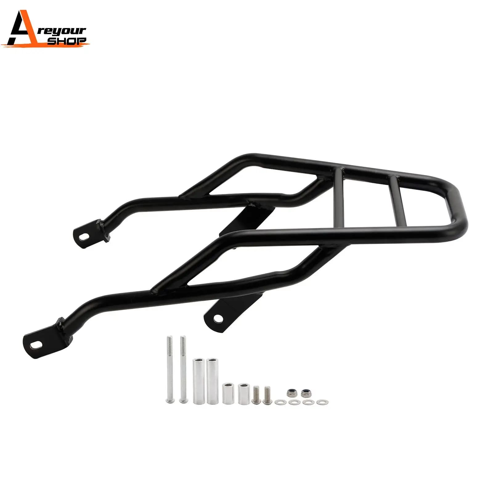 Areyourshop Rear Luggage Rack Black Carrier Support For Scrambler 1200 XC XE 2019 2020 2021 2022 2023