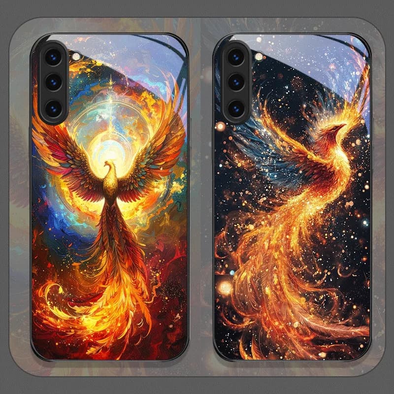 Tempered Glass Phone Case for Samsung Galaxy S25 Ultra S24 S23 Plus S22 S21 S20 FE Cover