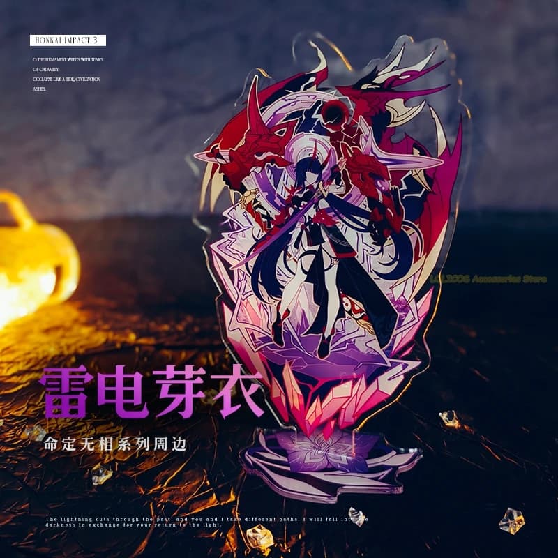 Game Honkai Impact 3 Raiden Mei Anime Desktop Decoration Acrylic Stand Figure Model Display Plate Standing Sign Ornament