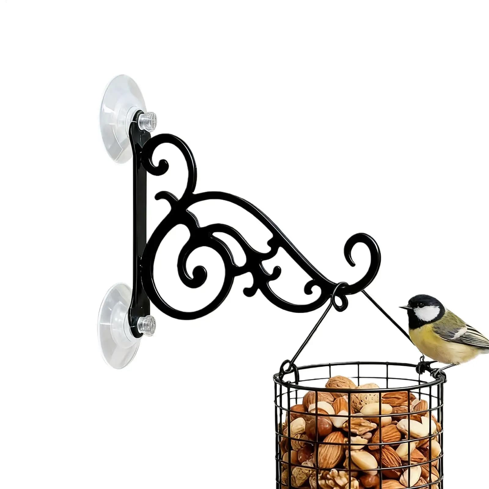 Wall Mounted Bracket metal Hook Hanger for Bird Feeder Wind Chime Lantern Flower Basket Outdoor Decor Home Accessories
