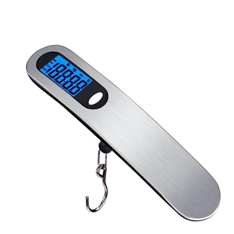 Portable Digital Luggage Scale 50kg/110lb Lcd Display Electronic Hanging Scale Handheld Travel Baggage Suitcase Weight Scale Wit