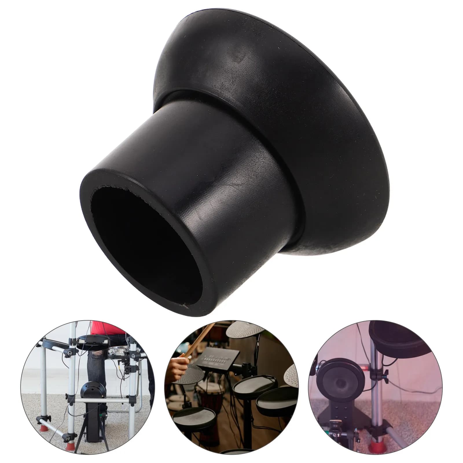 Drum Plastic Leg Pads and Silicone Sleeves Electronic Drum Kit Accessories for Noise Reduction Stability and Long-Term Practice