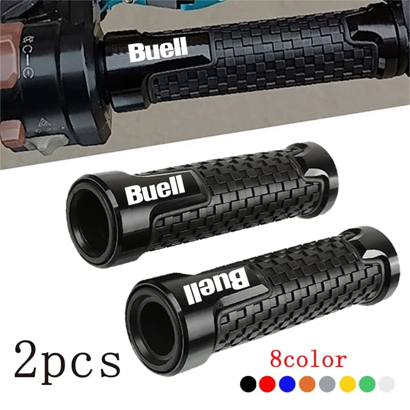 For Buell 1125R 1125CR XB12R XB12Ss XB12Scg Ulysses XB12XT XB9 Motorcycle Handlebar Grips CNC aluminum Rubber Hand Thruster Grip