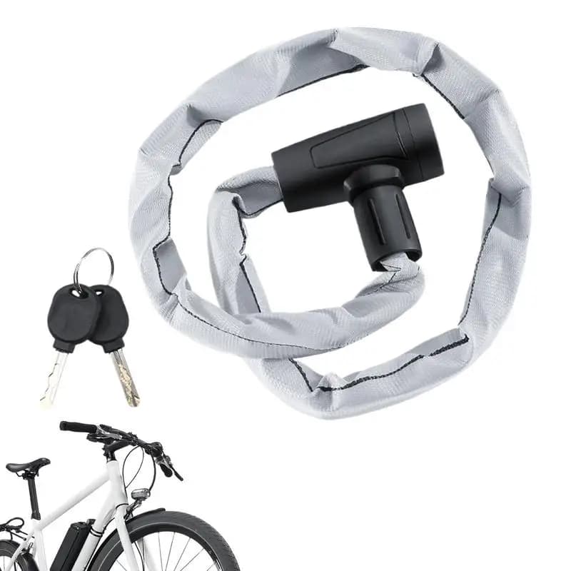 Bicycle Chain Lock Anti-theft High Security Bike Lock Cycling Anti-theft Bicycle Lock Bike Vehicle Protection Chain Lock Padlock
