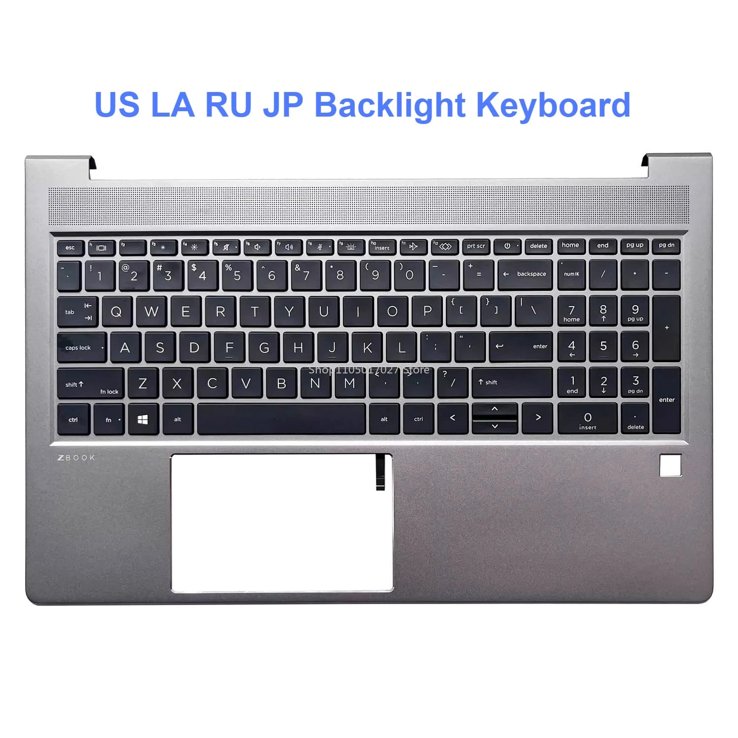 New Laptop Case for HP Zbook 15 Power G7 G8 G9 G10 XW5 US/LA/RU/JP Keyboard Palmrest with Backlit Topcase Upper Cover M26110-001