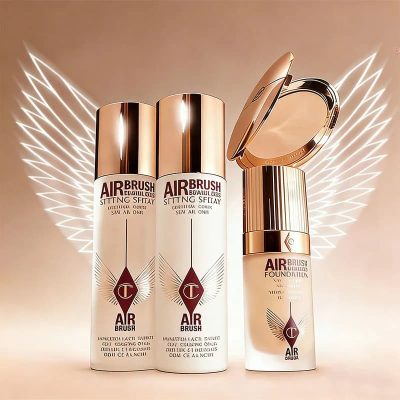 Fashion CT Base Makeup Powder Compact Setting Spray Fondotinta leggero adatto a tutti i tipi di pelle Cosmetici naturali per il viso