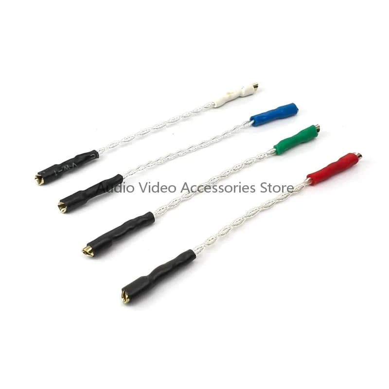 4Pcs Turntable Cartridge Stylus 5N Pure Silver Wire Thread 50mm Enthusiast High-End For LP Vinyl Record Player HIFI Accessories