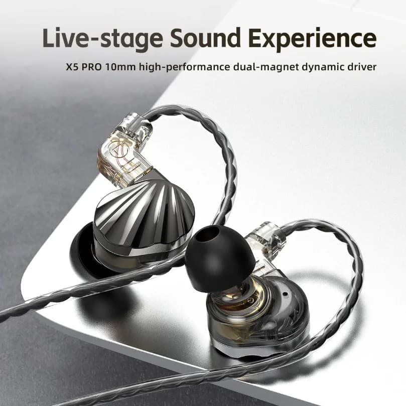 Earphone 6 Dynamic Driver Unit Wired Earbuds HIFI Stereo Subwoofer Headset With Mic Noise Isolation Sports Monitor Earphones