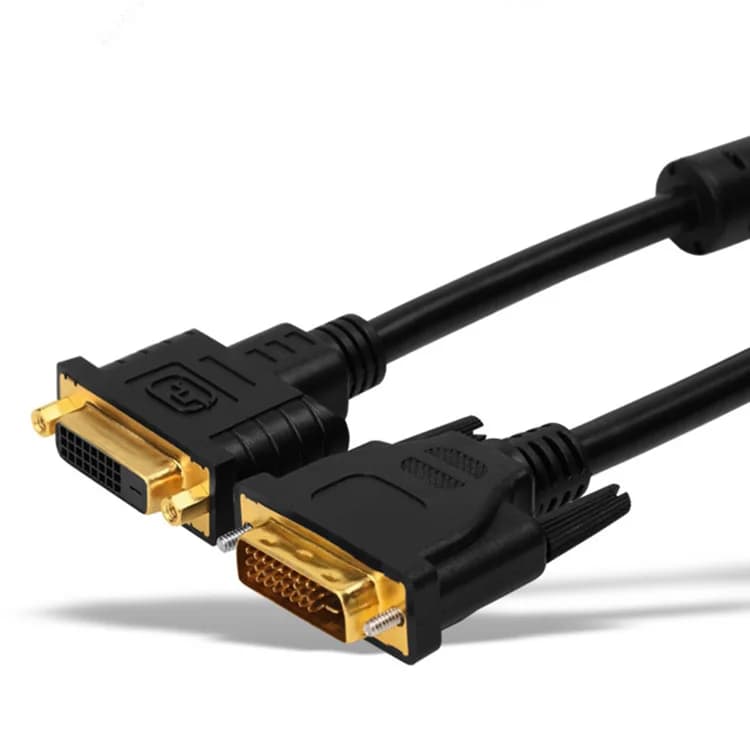 Cavo di prolunga DVI a DVI 24+1 con ponut completo da maschio a femmina DVI-D Video digitale a doppio collegamento per scheda grafica monitor