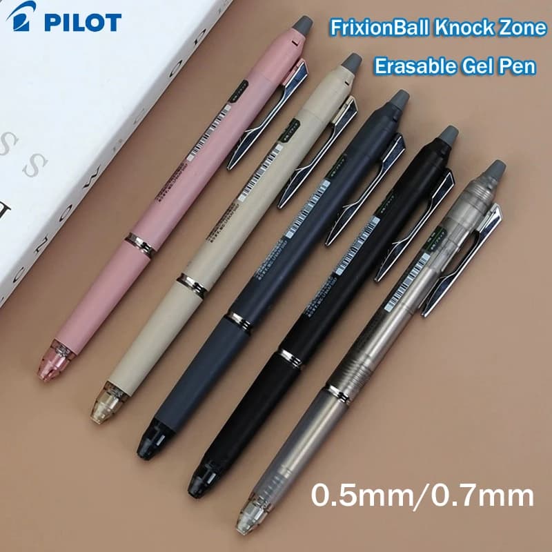 Penna gel cancellabile Pilot FriXion Knock, punta fine da 0,5 mm, scrive in modo fluido e cancella puliti, perfetta per prendere e test note senza errori