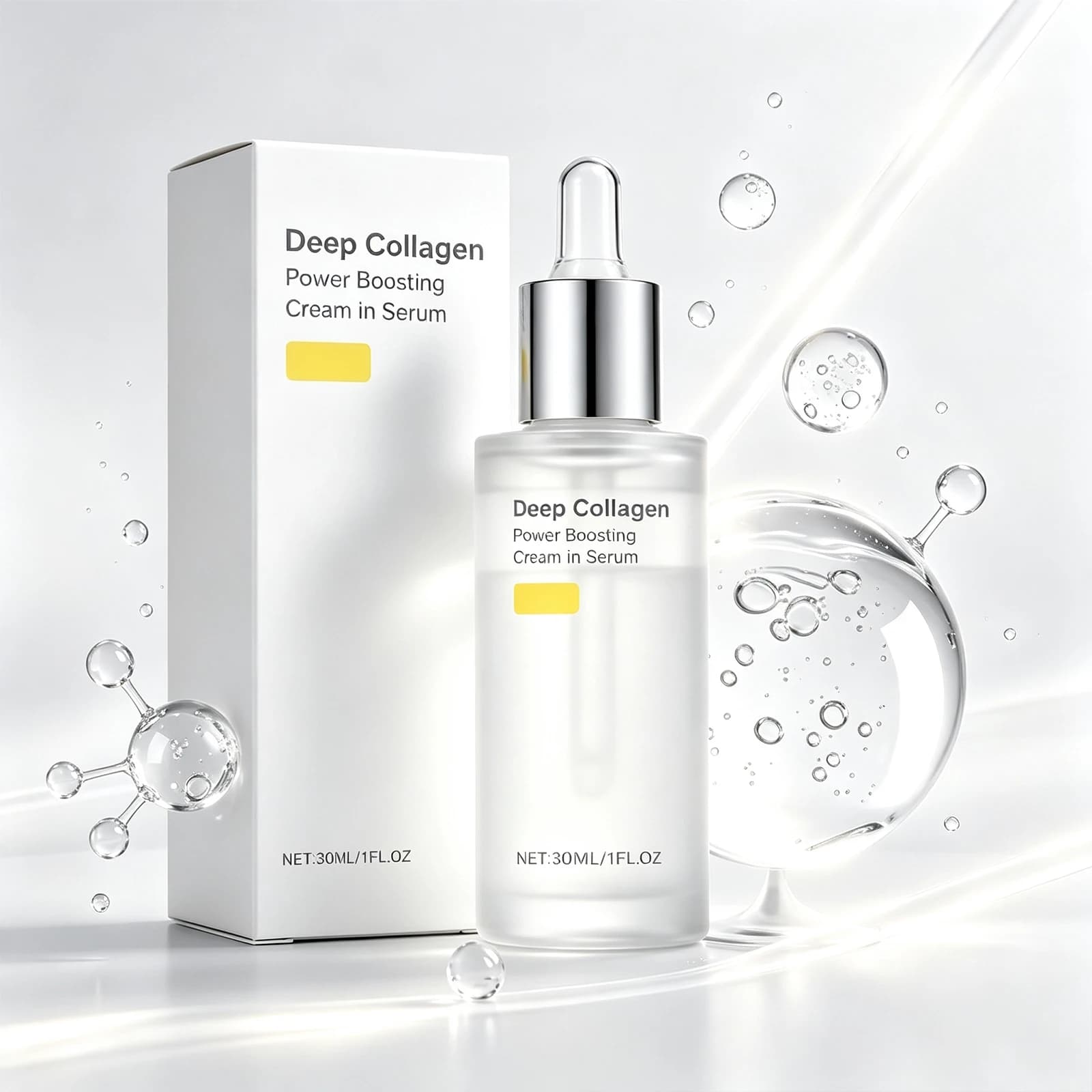Collagen Serum for Face Peptide Serum with Retinol Lifting Firming Brightening & Hydrating Moisturizer for Skin Elasticity