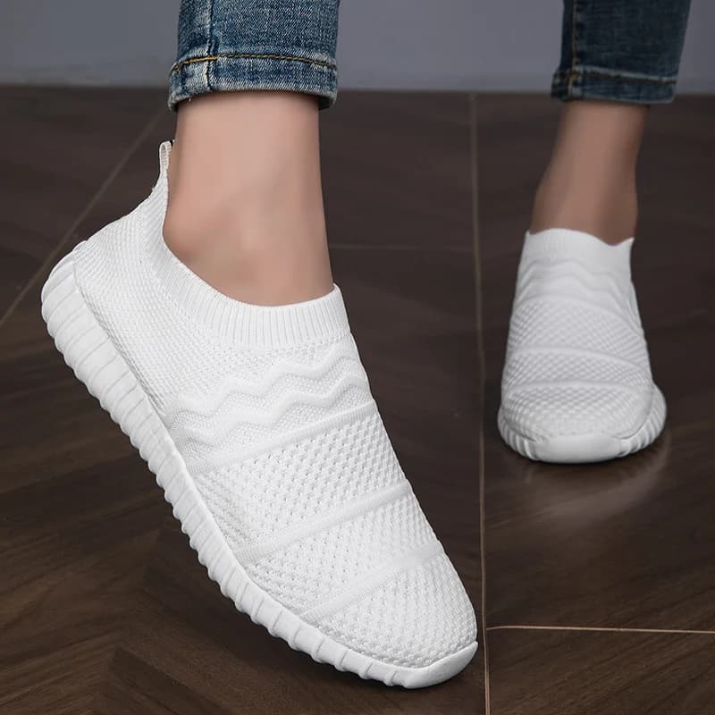 Scarpe casual da donna con rete e scarpe casual da donna di grandi dimensioni per scarpe da madre anziane calzini scarpe da donna sneakers