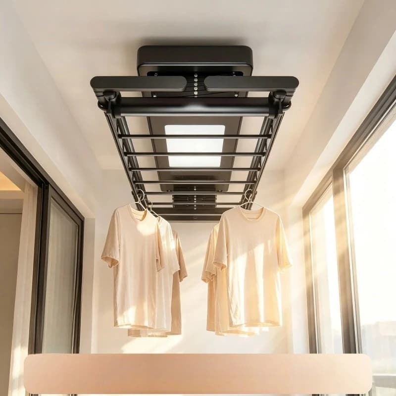 Intelligent electric drying rack voice control household automatic telescopic remote control lifting drying rod