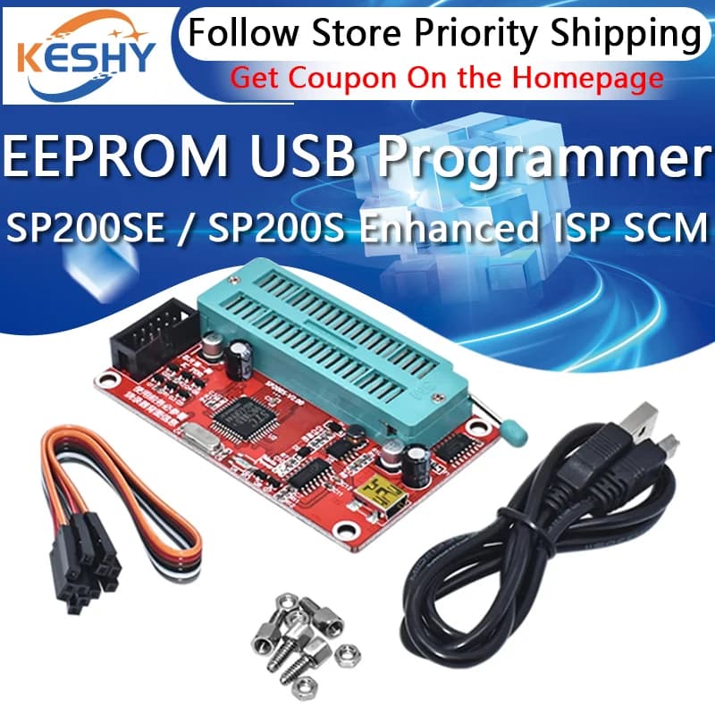 Programmatore USB EEPROM SP200SE / SP200S migliorato con interfaccia ISP per 336 SCM e 24 e 93 serie SCM per arduino