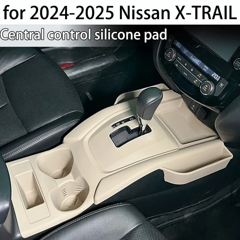 for 2024-2025 Nissan X-TRAIL Center console silicone mat storage box Interior protection cover storage accessories