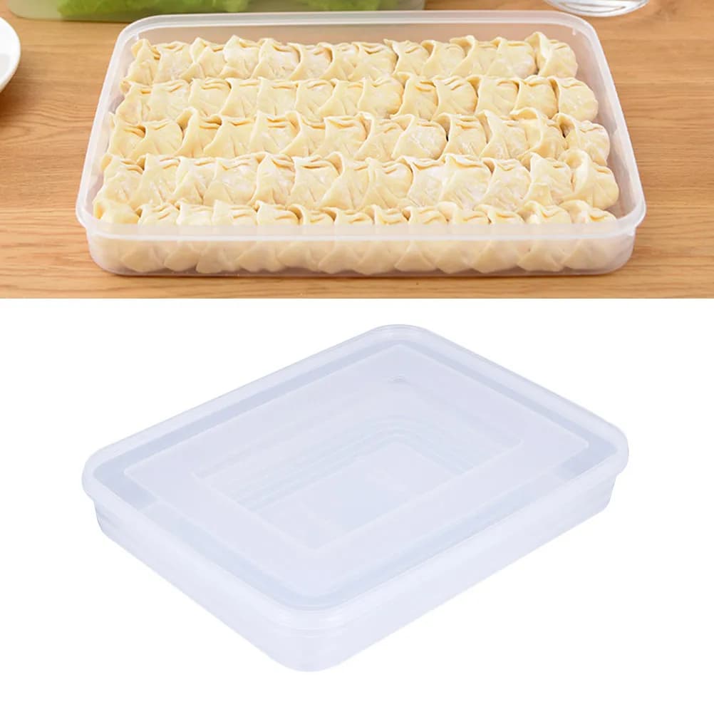 Contenitori per Alimenti in Plastica Trasparente Extra Large, Scatole Riutilizzabili per Ravioli e Panini, Contenitori per Preparazione Pasti Sicuri per Frigorifero