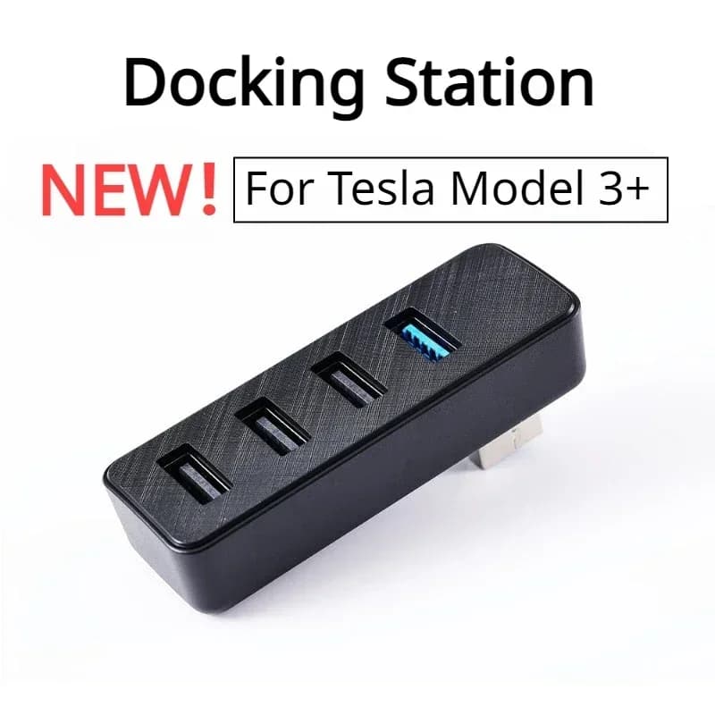 Docking station per Tesla Nuovo modello 3+ Guanti Highland Hub USB Dock di espansione Ricarica rapida Nuovi accessori per auto Modely 2025