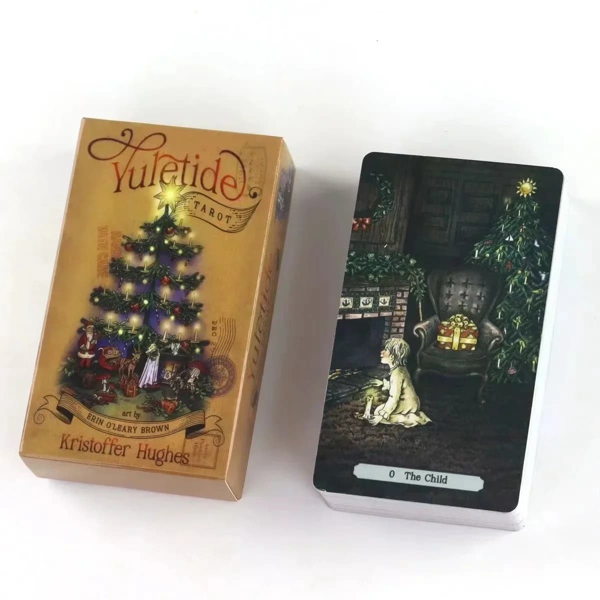 78 pz Yuletide Tarocchi Versione Inglese Gioco Da Tavolo Carte Oracle Mazzo con Nuovo Principiante Divinazione Oracolo Gioco Del Partito Occulto