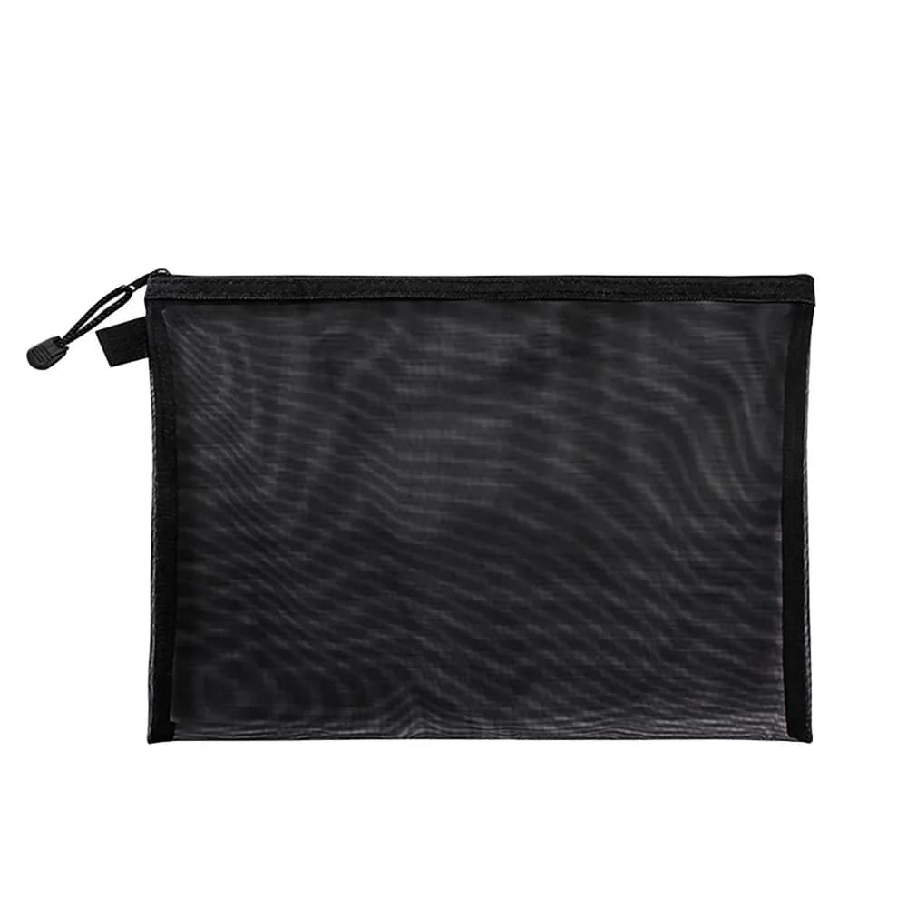 New Nylon Mesh File Bag A4 A5 A6 Transparent Pen Bag File Folders Student
