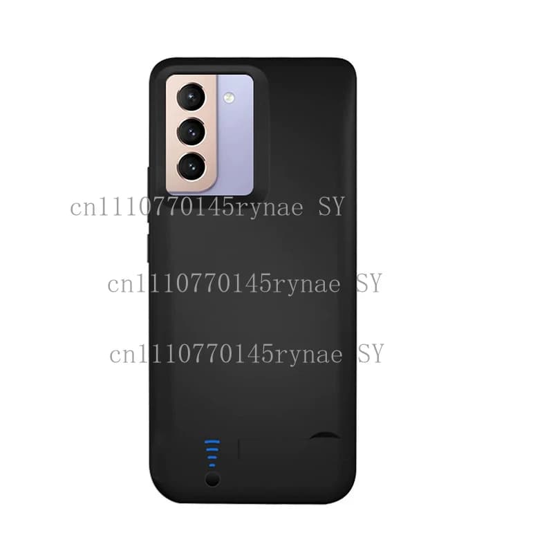Custodia Caricabatterie da 10000mAh/20000mAh per Samsung Galaxy S21, Sottile, Antiurto, in Silicone, con Power Bank Integrato